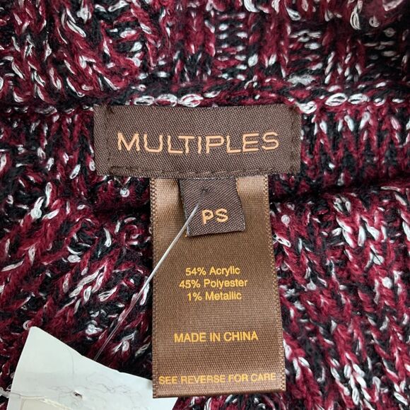 Multiples Sweater Womens PS Petite Small Marled Knit Cowl Neck Dolman Sleeves - Picture 7 of 13